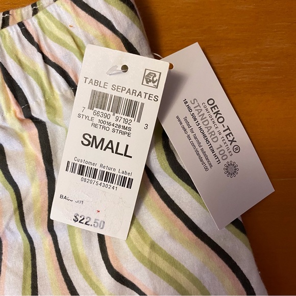 Multicolored Squiggle Print PJ Shorts - Picture 7 of 11